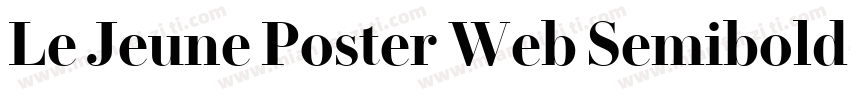 Le Jeune Poster Web Semibold字体转换